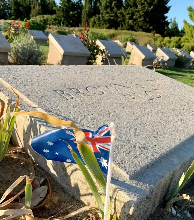 Gallipoli Peninsula Memorial Cemetery and Dardanelles landscape